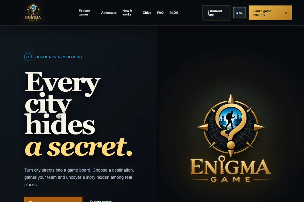 EnigmaGame — GPS Adventures